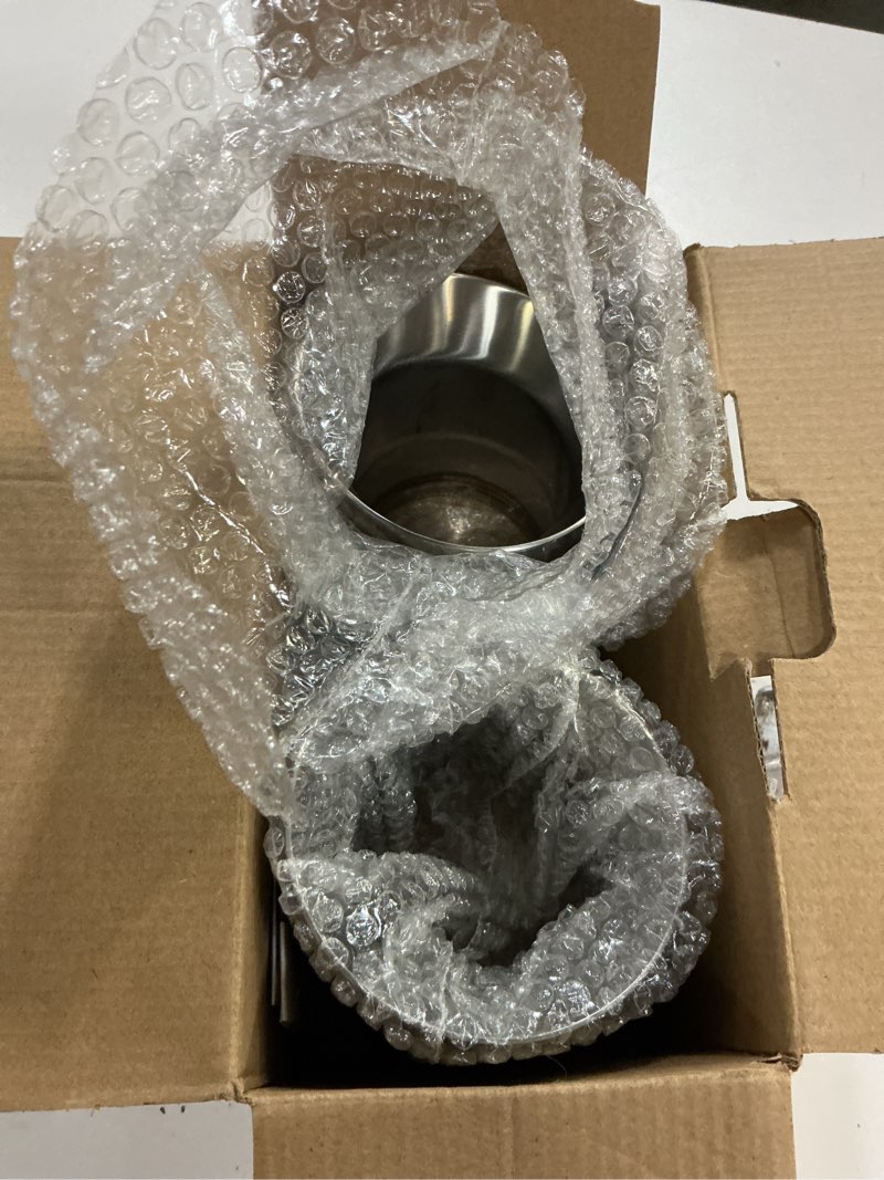 Condition photo showing Good Condition for lcgp 3" inlet universal exhaust tip pack of 2, 4" outlet - 5" long, stainless steel double wall angl