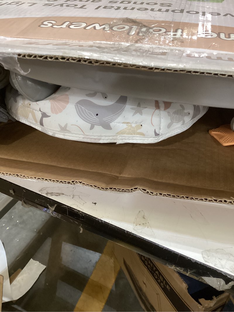 Condition photo showing New/Like New for Time Followers® 6-in-1 Baby Activity Center | Jumpers and Bouncers | 4 Stage Grow Stationary Standing Toddler Play Table | Shower Gift | Infant Essential for Baby Ages 6-36Month (Grey)