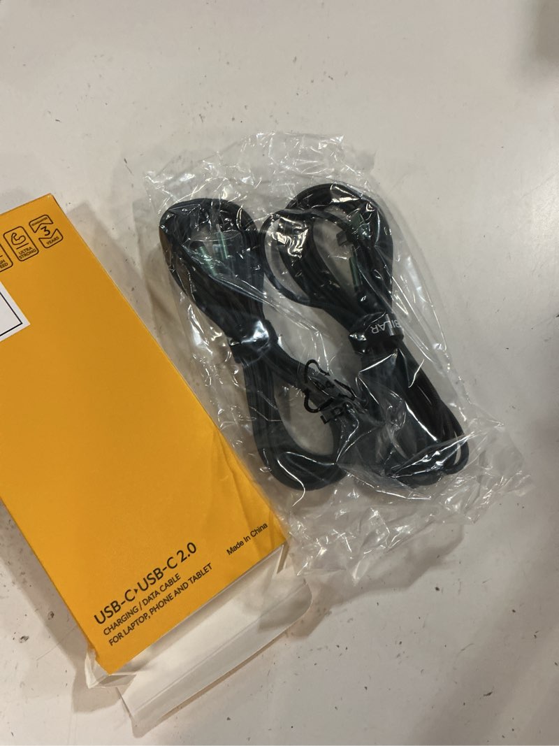 Condition photo showing New/Like New for kobilar 2pack-10ft usb c to usb c cable, c charger cord right angle usb c, 90 degree for iphone 16 series, samsung galaxy s25, s25+, note20, pixel 7, pixel 8, ipad charger cord, and more