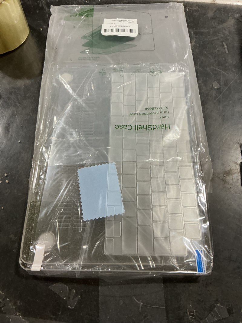 Condition photo showing Good Condition for eoocoo case compatible with macbook air 13 inch 2026 2025-2022 release m4 m3 m2 a3240 a3113 a2681, glitter hard shell&keyboard skin cover&screen protector for mac air 13.6 inch case, sparkly clear glitter clear