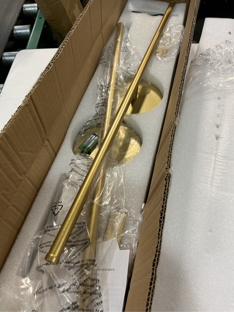 Condition photo showing Good Condition for removable battery operated wall sconces with remote control 350°rotate led wireless wall lights with 3 color temperatures & dimming for bedroom, hallway,28.3 inch (2 pack) gold 28.3 inches(2 pack)