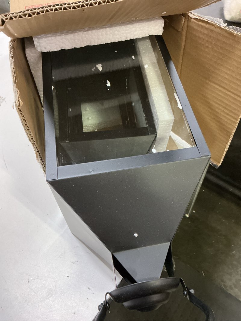 Condition photo showing Good Condition for JHY DESIGN Set of 2 Black Decorative Lanterns 17.5inch&13.5inch Metal Candle Lanterns for Indoor Outdoor Events Paritie and Weddings Vintage Style Hanging Lantern