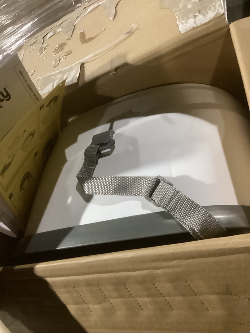 Condition photo showing As Is for ingenuity baby base 2-in-1 booster feeding and floor seat with self-storing tray - cashmere