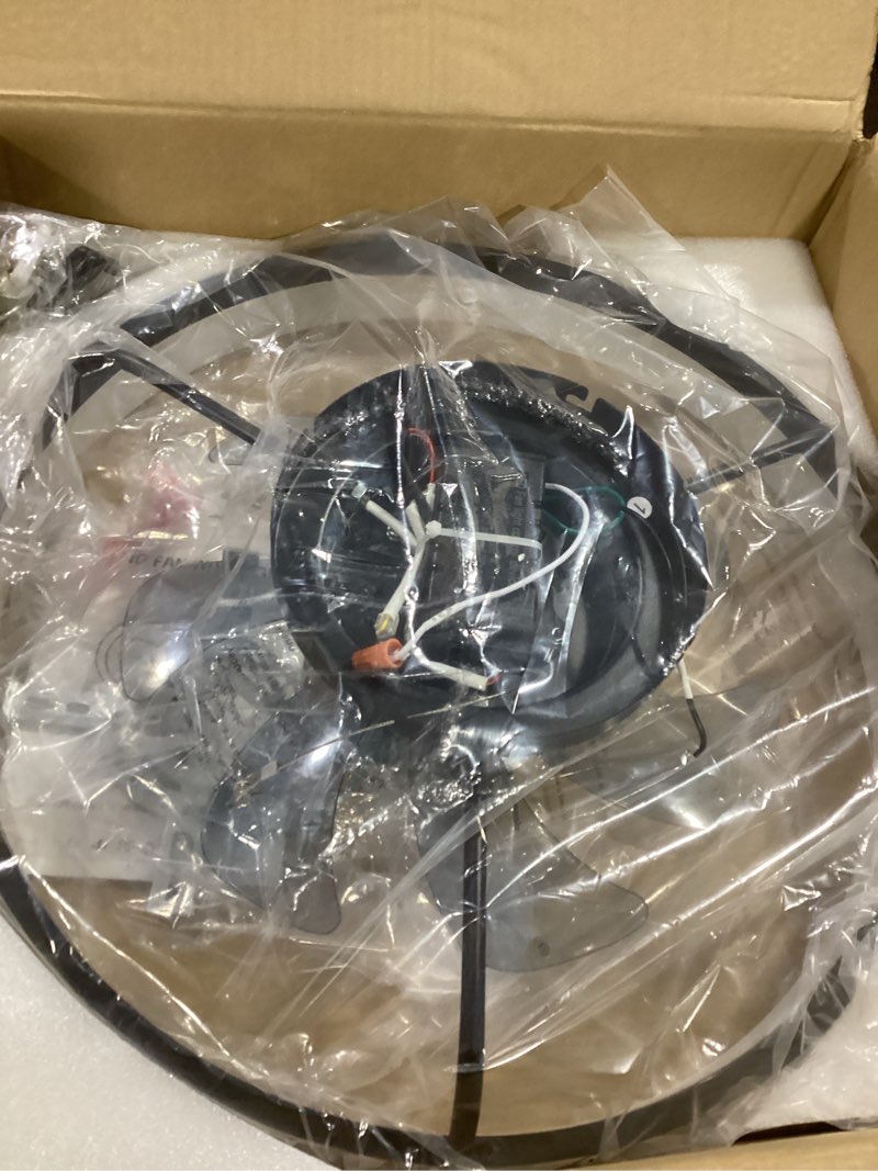 Condition photo showing Good Condition for Ceiling Fans with Lights and Remote, 20" Modern Low Profile Ceiling Fan, 6-Speed Quiet Reversible Motor, Flush Mount LED Fan Light,Stepless Dimmable for Bedroom & Kids Room (Black)