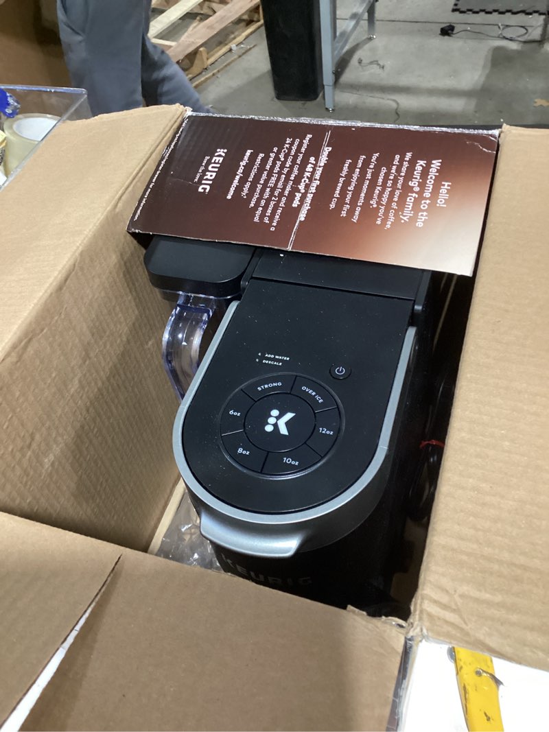 Condition photo showing As Is for Not tested Keurig K-Supreme Plus SMART Coffee Maker, Single Serve K-Cup Pod Coffee Brewer, BREWID and MultiStream Technology, 78 Oz, Black Black Maker