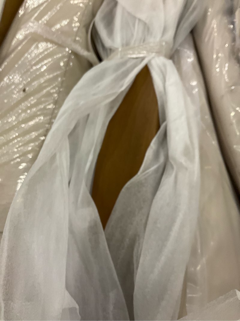 Condition photo showing As Is for  Nesbit 4 Pieces Conversation Set, Acacia Wood Chat Set, Woven Rope Loveseat and Accent Chairs, Slat Panel Coffee Table, Patio Furniture Set for Backyard Balcony Garden, Beige