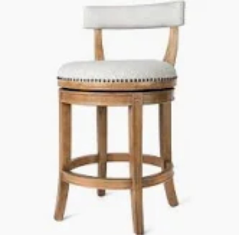 Maven Lane Alexander Stool with Fabric Upholstery