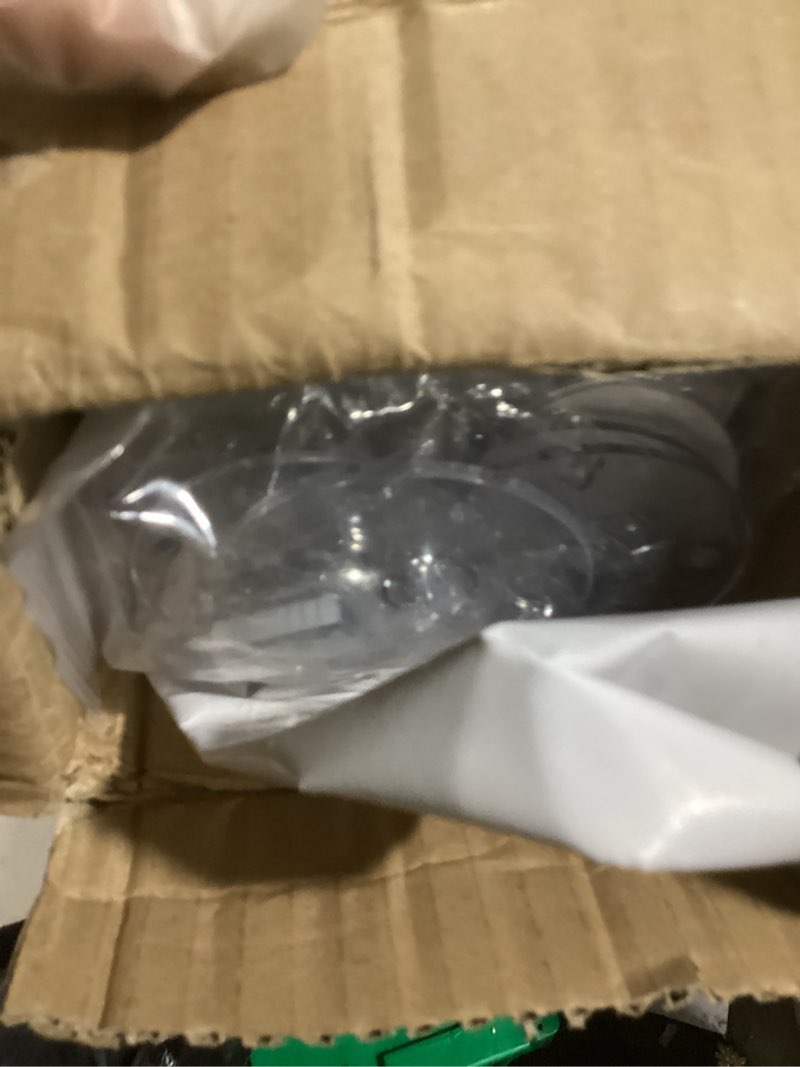 Condition photo showing As Is for Reinforced 155 Inch Extra Wide Retractable Baby Gate with Reinforced Rods, 13 Feet Wide Retractable Dog Gate – Prevents Crawling Under, Extra Long Baby Gate Retractable Fence Outdoor Garage Gate/White White (37" Tall x 155" Wide)