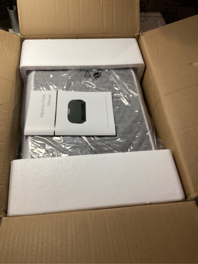 Condition photo showing New/Like New for Vibration Plate Exercise Machine Weight Loss, Full Body Shaker Workout Vibration Plates Lymphatic Drainage, Stand Shake Vibrating Plate for Women Men 450 Lbs Capacity Fitness Platform(Coconut White)