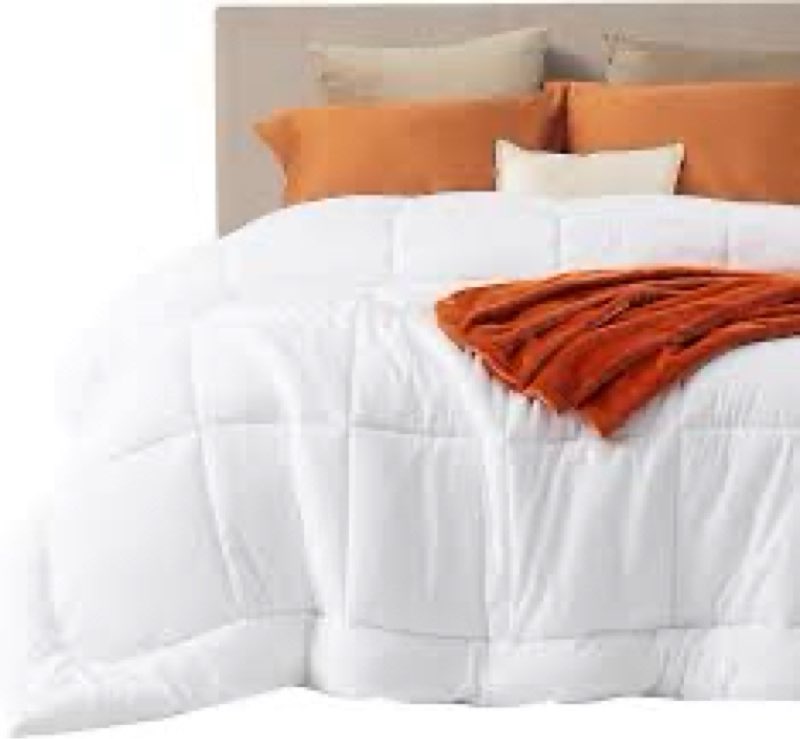 Bedsure Comforter Duvet Insert - Quilted Comforters King Size, All Season Duvet, GentleSoft Down Alt