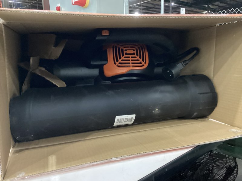 Condition photo showing As Is for USED NOT TESTED NO BAG WORX Trivac 3 in 1 Electric Leaf Blower for Lawn Care, Leaf Vacuum with 600 CFM, Leaf Mulcher with Metal Impeller, WG512 600CFM Blower/Vac/Mulcher
