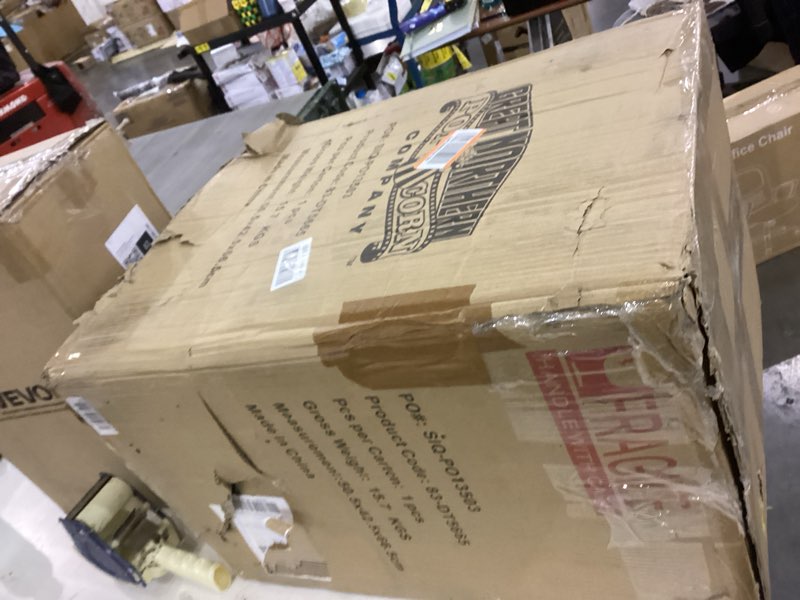 Condition photo showing As Is for Great Northern Popcorn Company 6100 8 ounce Foundation Red Antique Style Popcorn Popper Machine, Red Floral, Counter-top Popper Machine