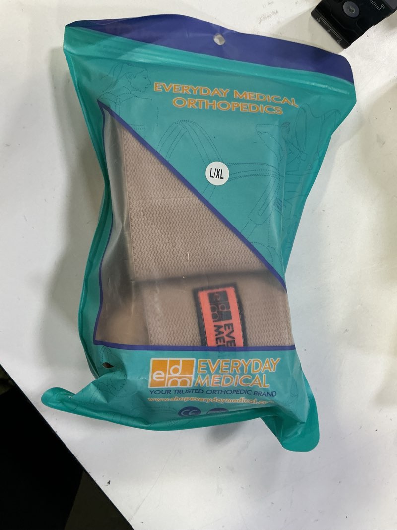 Condition photo showing Good Condition for everyday medical inguinal hernia support belt for men i fits left or right side i post surgery men and womens hernia support truss for inguinal, groin hernias i adjustable waist strap i beige | s/m beige small/medium (pack of 1)