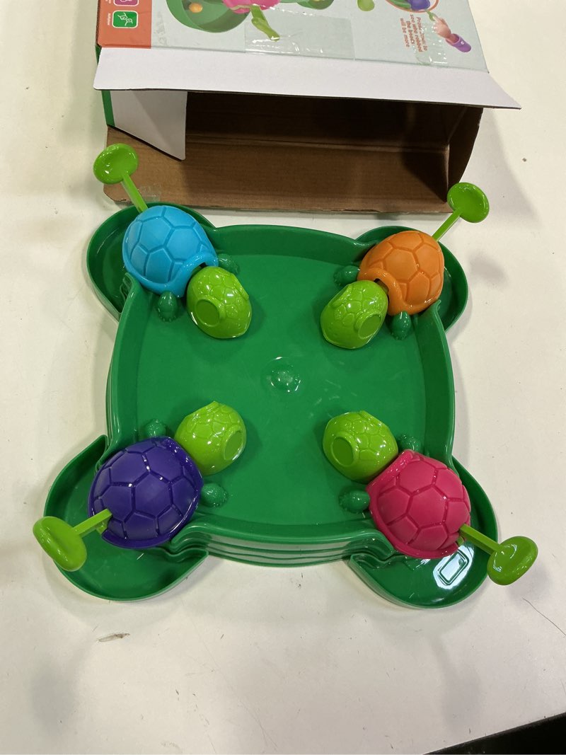 Condition photo showing As Is for Hungry Turtle Chess Board Game, Hungry Box Game, Turtle Eating Beans Chessboard Game, Party and Party Family Toys, Toys, 2-4 Person (36beans) Multicolor