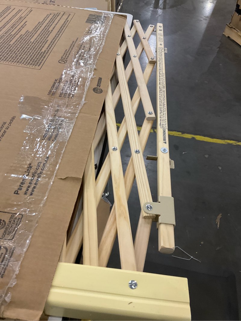 Condition photo showing Good Condition for Evenflo Expansion Walk-Thru Room Divider Baby Gate (Natural Wood)