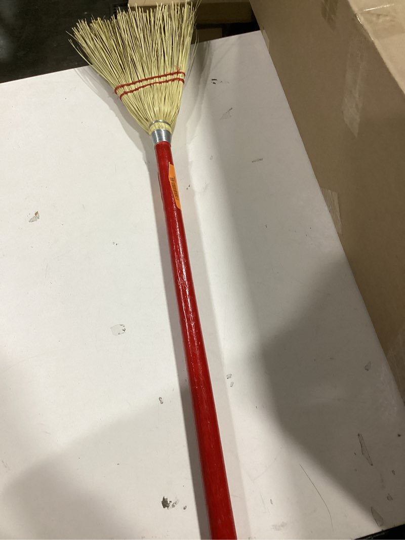 Condition photo showing As Is for Carlisle FoodService Products Corn Broom, 34 Inches, Red, Pack of 12