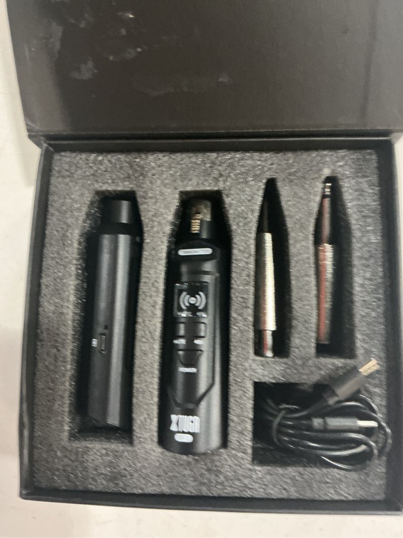 Condition photo showing Good Condition for xtuga sf-1 2.4ghz xlr transmitter & receiver,wireless microphone adapter | xlr wireless,plug & play,8 hours routine,164ft range,professional mic converter for live show/stage/pa systems/church
