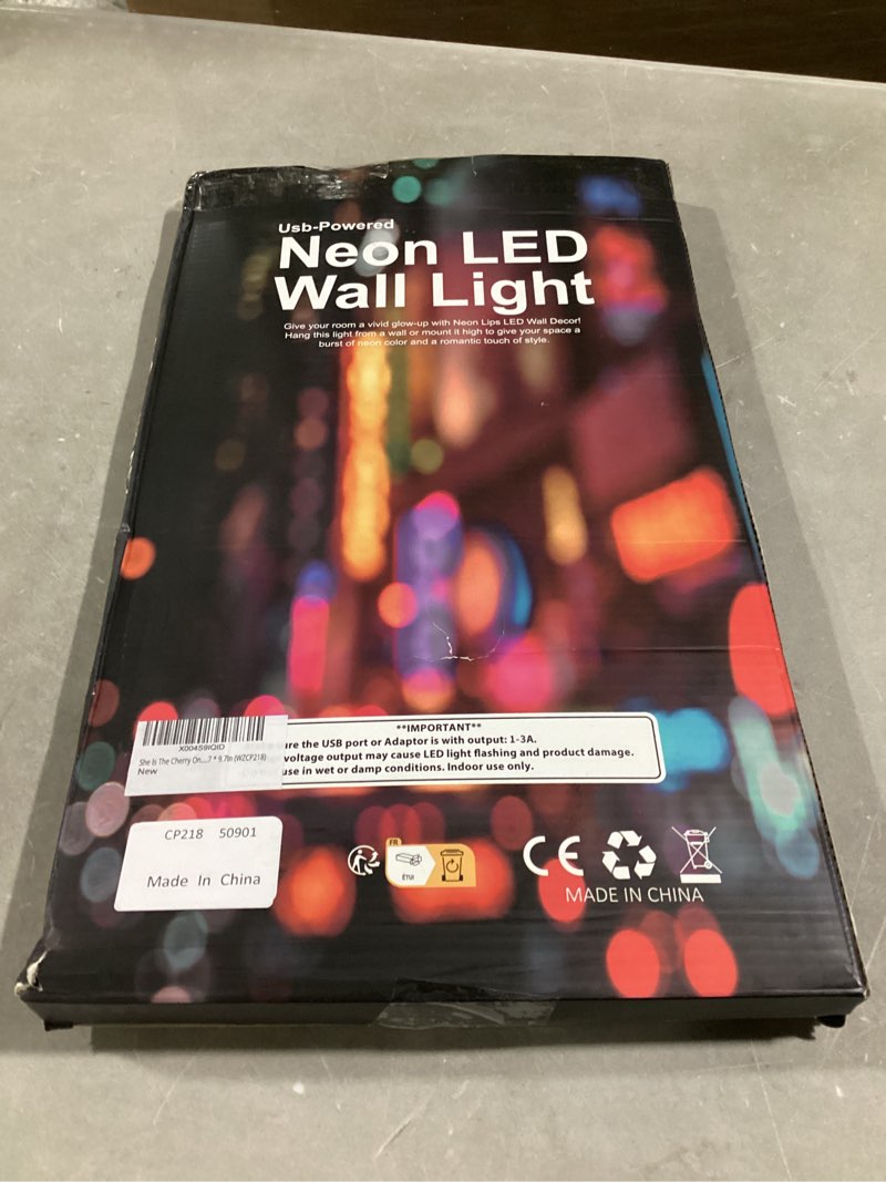 Condition photo showing Good Condition for She Is The Cherry On Top Neon Sign for Wall Decor Dimmable Cherry Neon Light for Living Room Light U