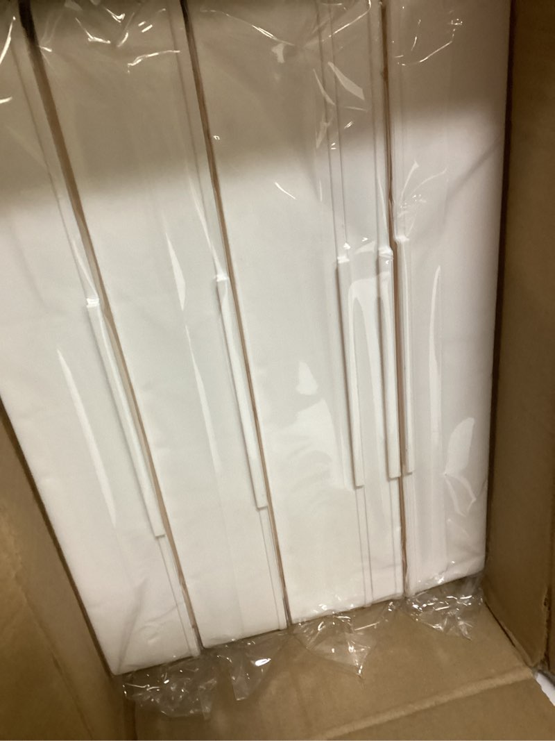 Condition photo showing New/Like New for CTSNSLH 4 Tier Plastic Storage Bins and Boxes Organizer - Stackable with Lids for Bedroom, Living Room, Office - Foldable Containers White 23Qt 4-Tier