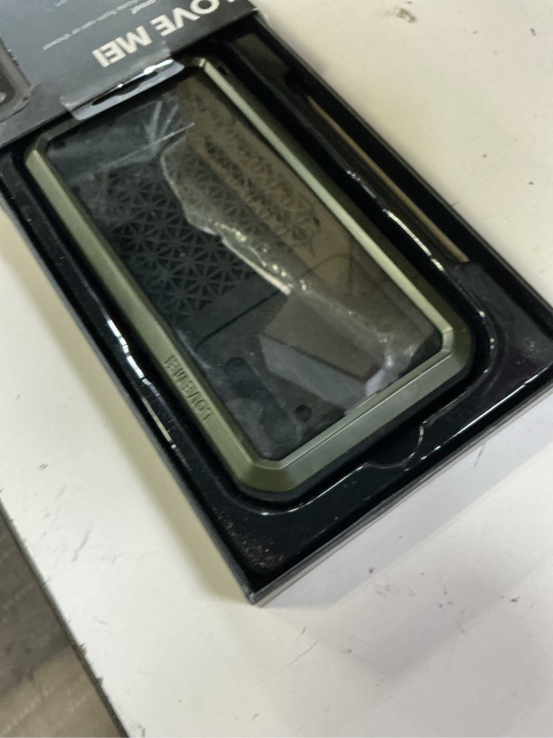 Condition photo showing New/Like New for love mei rugged military case for galaxy s20 fe 5g - heavy duty, shockproof, dustproof, scratch proof, metal & silicone with tempered glass protector green