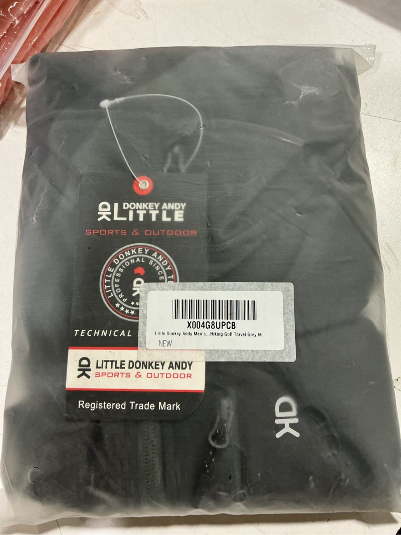 Condition photo showing New/Like New for Little Donkey Andy Men's Lightweight Fleece lined Softshell Vests Windproof Sleeveless Jackets for Hiking Golf Travel Grey medium