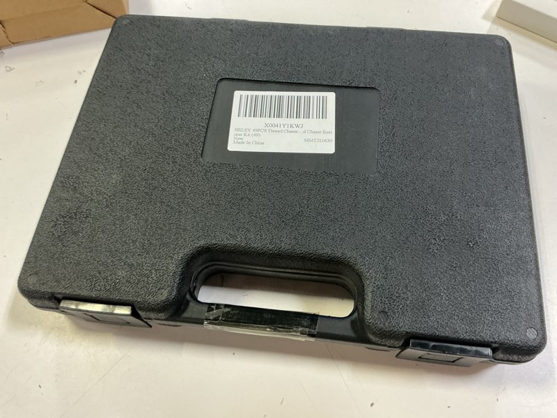 Condition photo showing New/Like New for BELEY 49PCS Thread Chaser Set,Complete Thread Repair Kit with Taps, Dies, Files Rethread Repair Tool 3 Thread Repair Sizes in UNC, UNF and Metric Thread Chaser Restorer Kit (49)