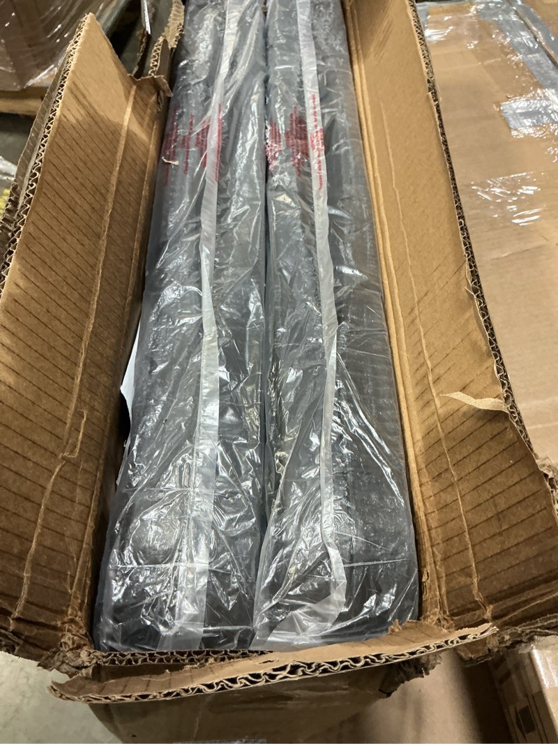 Condition photo showing New/Like New for Set of 2 Folding Table 6 FT Lightweight Camping Table Portable Plastic Rectangular Outdoor Dining Table Steel Legs Fold-in-Half with Carrying Handle for Indoor,Picnic,Party,Wedding,Events(Black) 6 FT Black 2