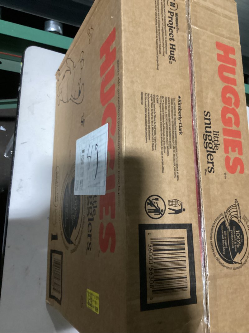 Condition photo showing Good Condition for huggies size 1 diapers, little snugglers diapers, size 1 (8-14 lbs), 198 count (6 packs of 33), packaging may vary