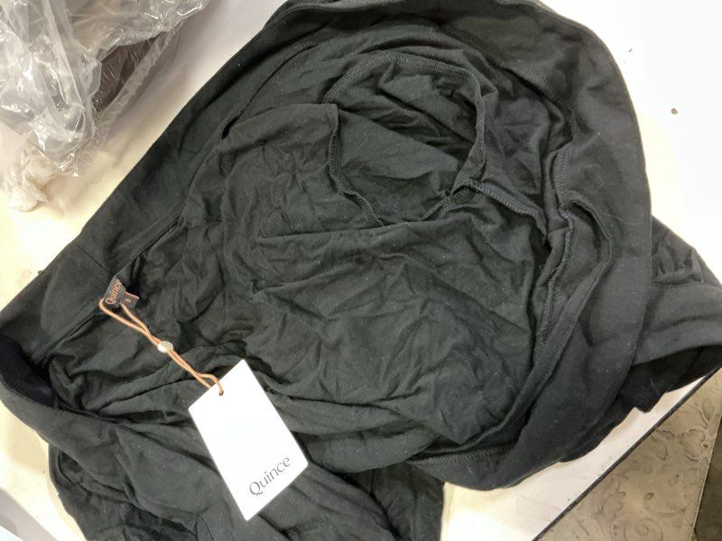 Condition photo showing Good Condition for organic bamboo jersey robe, s, black