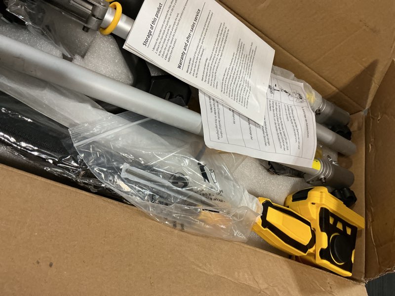 Condition photo showing Good Condition for 8 inch cordless pole saw for dewalt 20v max battery (no battery), brushless electric chainsaw with 7.7ft extension pole, 15ft max long reach for tree pruning hedge cutting