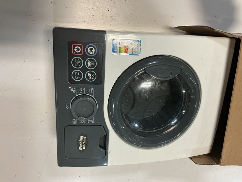 Condition photo showing Good Condition for toy washing machine kids kitchen playset,high simulation accessories ornaments,pretend play appliance set for toddlers, cookware toy set for girls boys birthday gifts