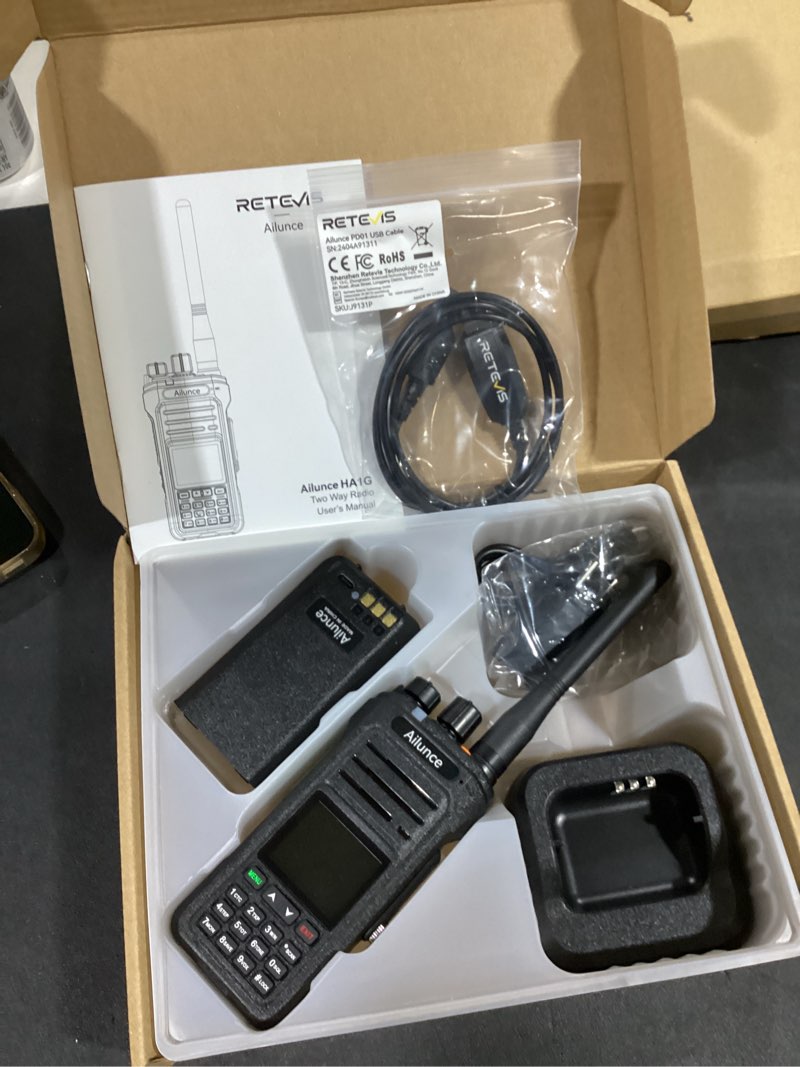 Condition photo showing Good Condition for retevis ailunce ha1g gmrs radio, support chirp, gmrs handheld radio with cable, ip67 waterproof, noaa, 2800mah, repeater capable two way radio with usb-c charging