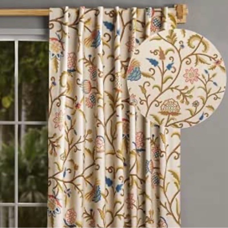 maison d' hermine curtains for living room 100% cotton 108 inch length one panel light filtering cur