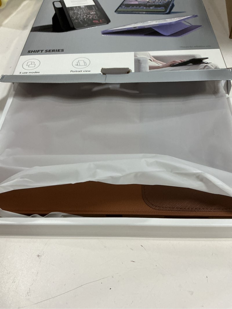 Condition photo showing New/Like New for esr for ipad pro 13 inch case (m5/m4) 2025/2024, rotating case with removable magnetic cover, adjustable portrait/landscape stand, 9 standing angles, shift series, brown