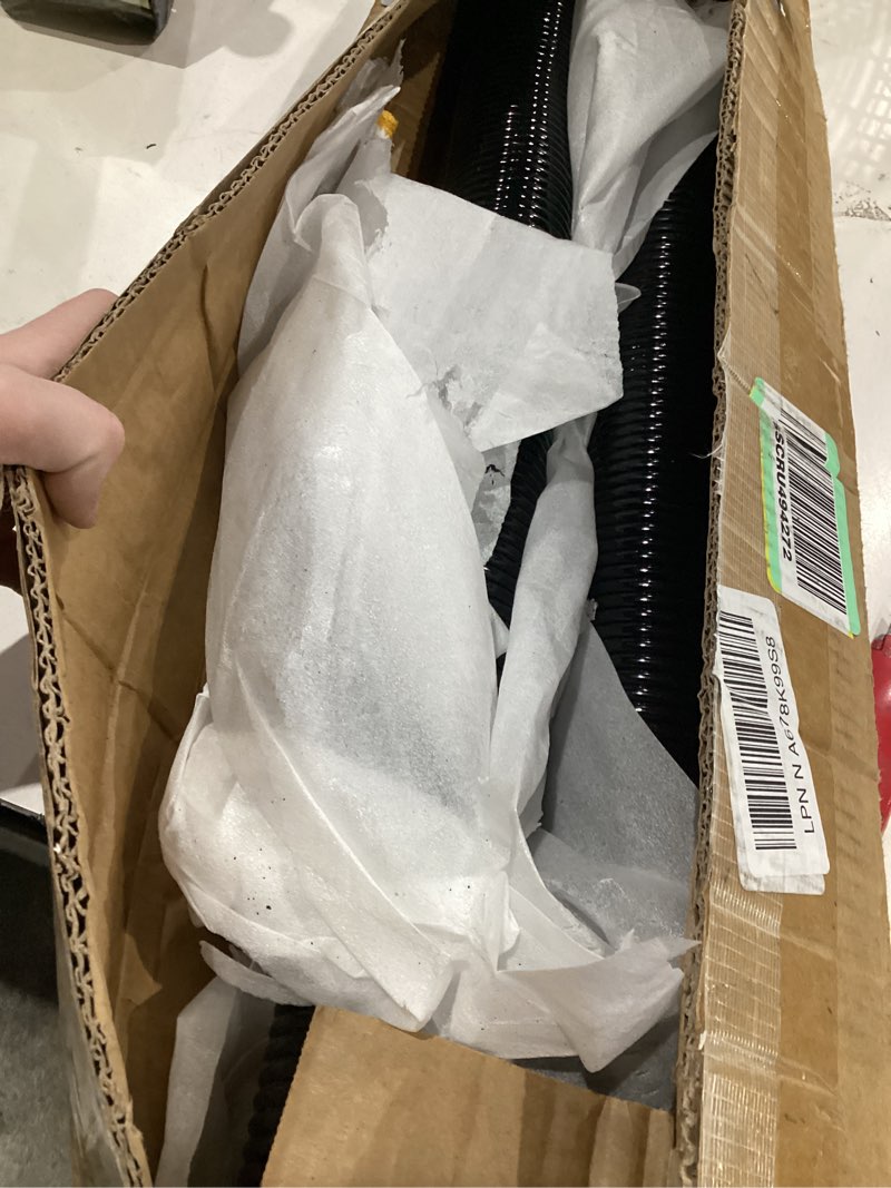 Condition photo showing As Is for garage door torsion spring set, pair of 2" electrophoresis coated garage door spring replacement with 2 non-slip winding bars and bearing, minimum 16000 cycles (.234x2x27")