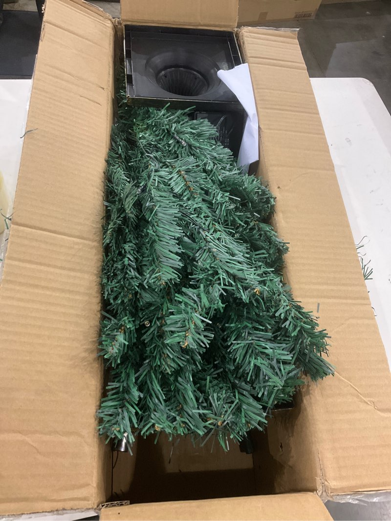 Condition photo showing Good Condition for 4FT Prelit Christmas Tree 2-Pack Artificial Potted Christmas Tree with 100 Warm White LEDs Battery Powered & 8 Lighting Modes for Xmas Porch Entrance Decorations Christmas Trees-warm White
