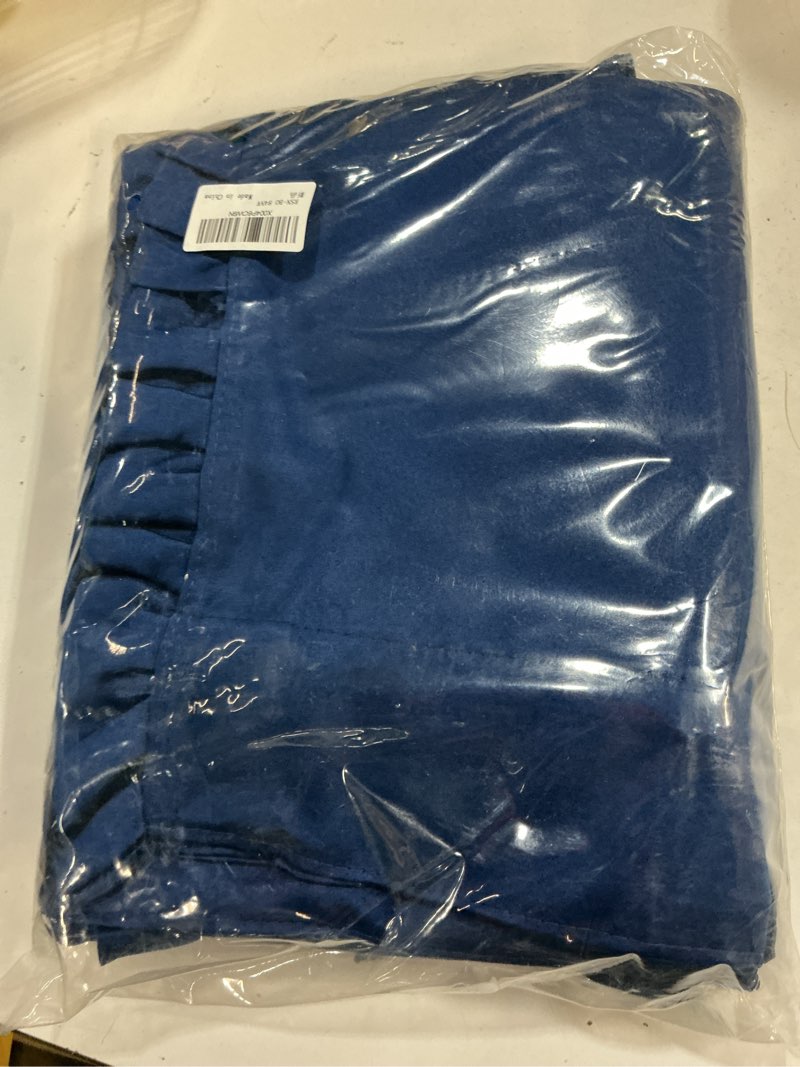 Condition photo showing New/Like New for jubilantex ruffle blackout curtains 84 inches long 2 panels fabric farmhouse curtain soft light filt