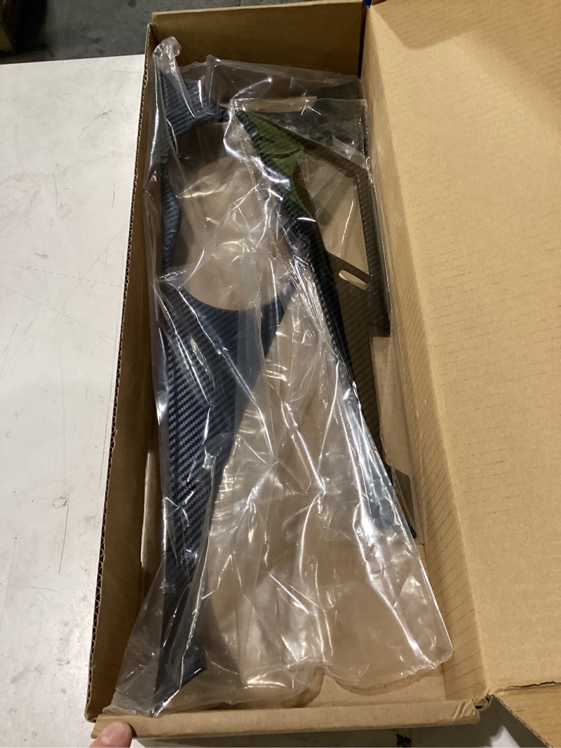 Condition photo showing New/Like New for carbon fiber center console dashboard air vent gear cup holder panel cover trim for infiniti q50 2014-2023 q60 2017-2022