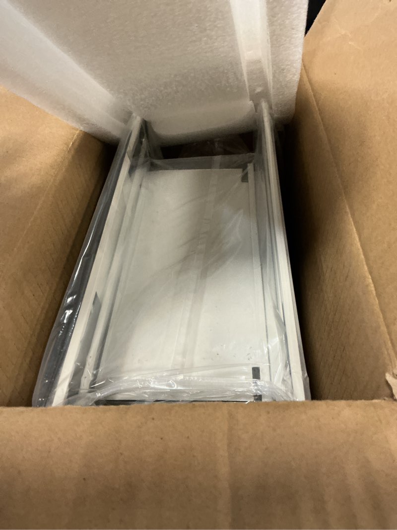 Condition photo showing New/Like New for 3-flap dog door, all aluminum alloy medium dog doggy doggie door for wall, telescoping tunnel, heavy duty pet door for dogs, insulation layer, 2 magnetic flaps, closing panel, for pet up to 45 lb