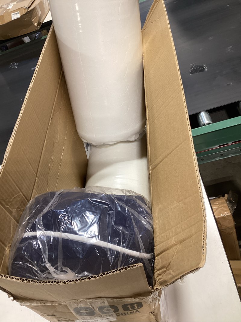 Condition photo showing Good Condition for 5" thicker outdoor chair cushions 2 sets 24" *24" waterproof patio chair cushions for outdoor furniture w/removable cover 30d high density sponge filling thicken patio furniture cushion w/handle &ties 24 x 24 x 5 navy blue