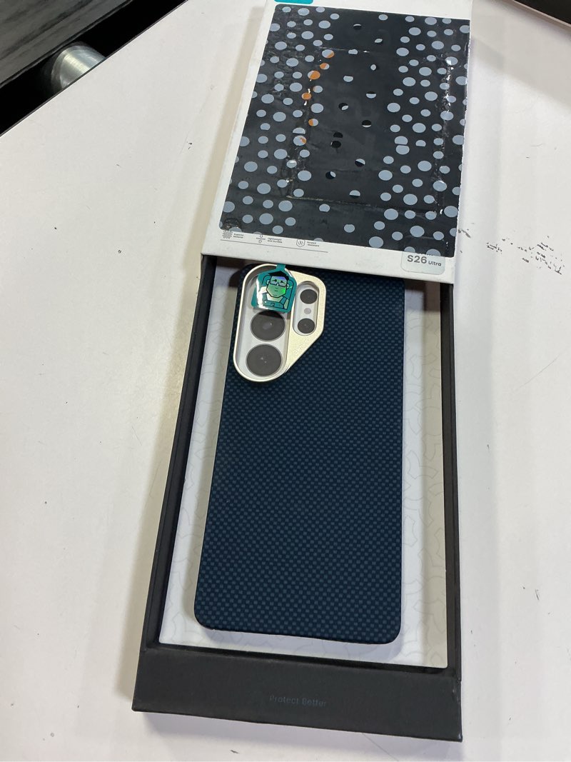 Condition photo showing New/Like New for benks s26 ultra case, armortint case for samsung galaxy s26 ultra compatible with magsafe, ultra slim & lightweight minimalist case built with dupont kevlar 1000d fiber, aluminum camera protection starlight blue s26 ultra