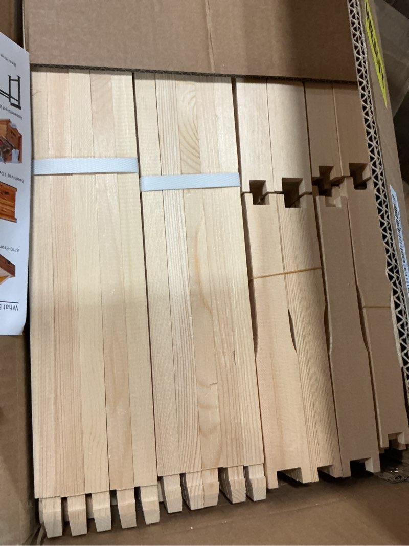 Condition photo showing New/Like New for maybee 40 pack deep brood bee frames with heavy beeswax coated food grade foundation sheets, honey beehive frame for beekeeping, 9-1/8-inch(yellow) 40 pack deep frame yellow