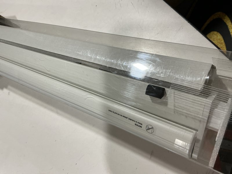 Condition photo showing As Is for Smart Motorized Blinds with Remote, Cordless No-Drill Automatic Roller Shades, Blackout Electric Blind for Windows, White, 30 x 72 30"W x 72"H White