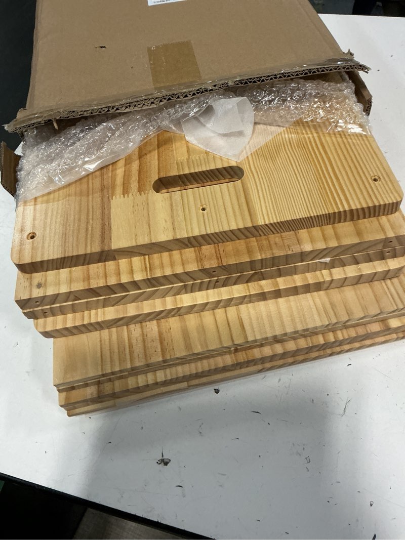 Condition photo showing Good Condition for 7 Tier Wooden Tray Dividers for Cabinets, Baking Cookie Sheet Organizer, Vertical/Horizontal Cabinet Dividers for Pots, Cutting Board, Pans, Kitchen Organizers and Storage (7 Tier)
