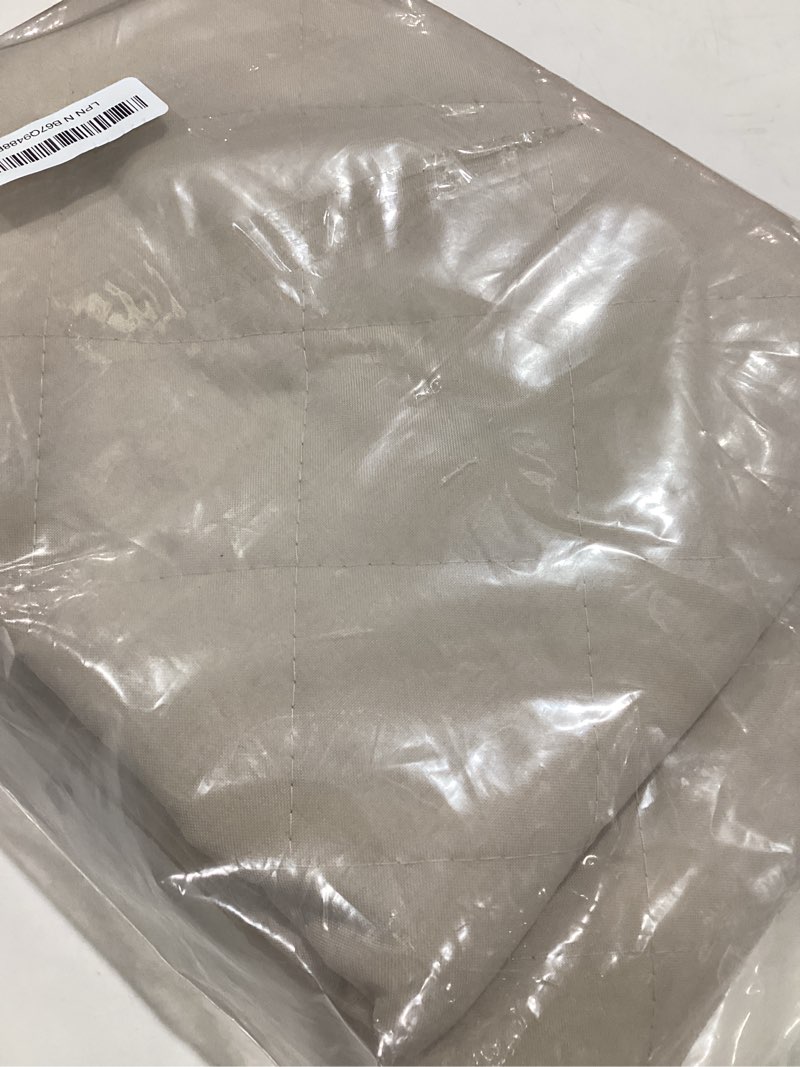 Condition photo showing Good Condition for Yotache Magnetic Thermal Insulated Door Curtain Fits 36 x 80 inch Doors, Curtain Size 38" x 82" Weatherproof Oxford & Cotton Fill Door Covers to Keep Warm in Winter, Beige Fits Door Size 36"x80" Beige