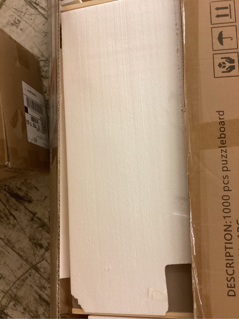 Condition photo showing New/Like New for 1000 piece rotating puzzle board with drawers and cover - 4 drawers, wooden jigsaw puzzle table | 30” x 22”| jigsaw puzzle board - portable puzzle tables for adults and kids by beyond innoventions