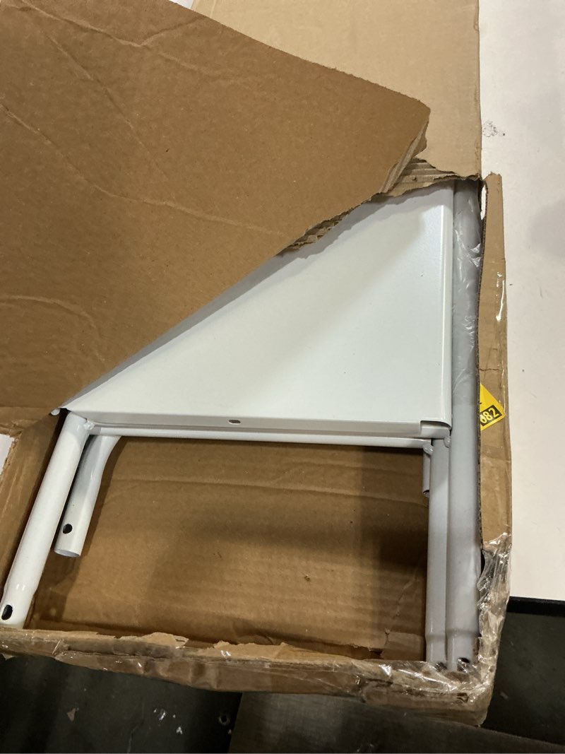 Condition photo showing As Is for UDEAR 3-Tier Over The Toilet Rack,Bathroom Shelf Space Saver,Corner Stand Storage Organizer Accessories,The Washing Machine,with Hanging Rod,Tower Shelf,White