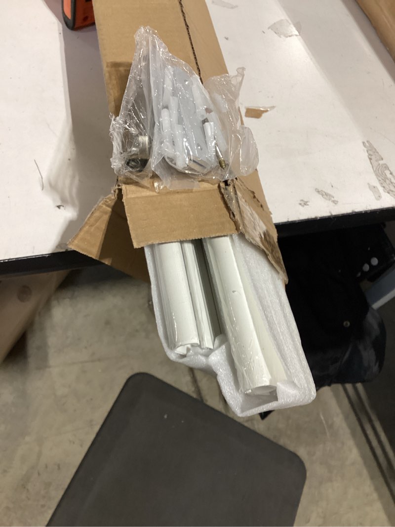 Condition photo showing New/Like New for Silent Double Curtain Track Ceiling Mount 6'/8'/10'/12'/15', Wide 4" White Aluminum track Curtains Rail, Bedroom/Window/Hotel Drop Ceiling Curtains Tracks (without curtains & hooks) (Double, 10ft) Double track 10ft