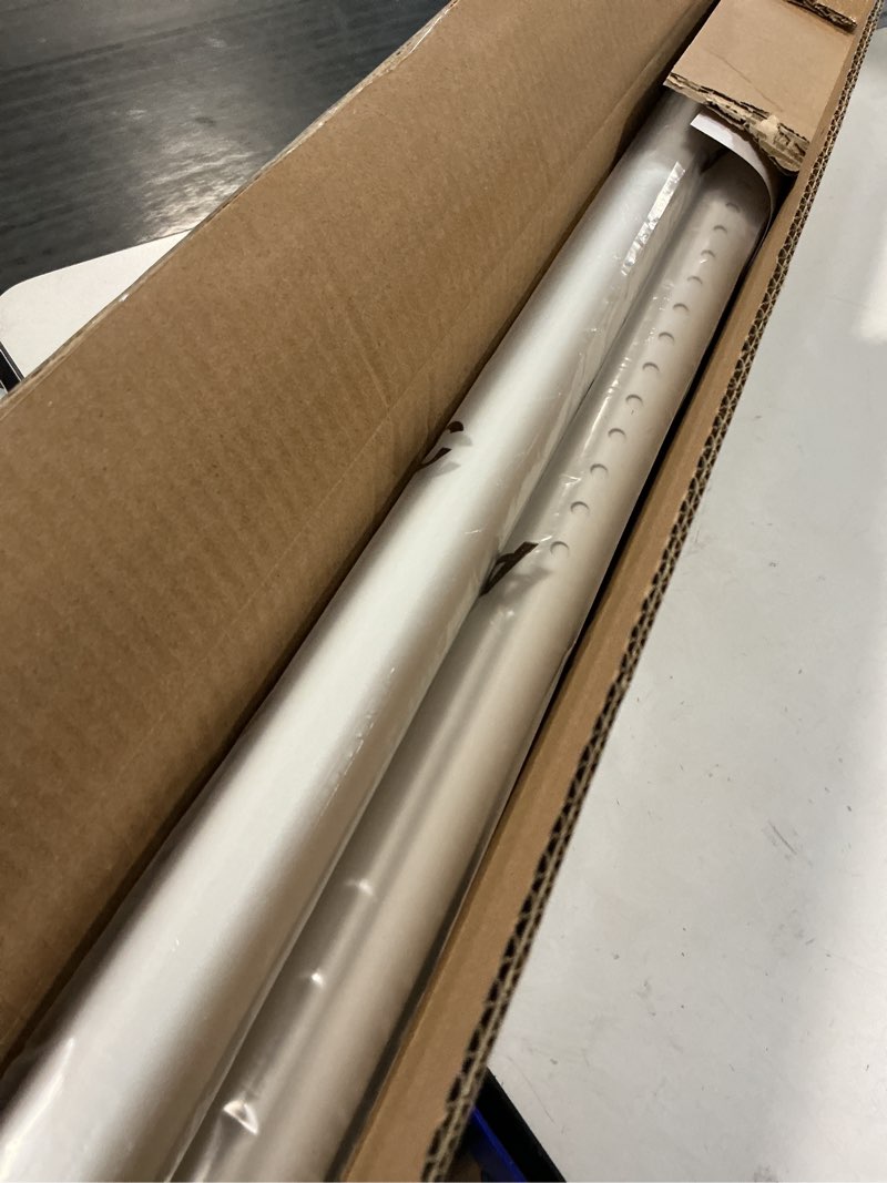 Condition photo showing Good Condition for allzone tension curtain rods for windows 66 to 120 inch, white curtain rods no drilling, heavy duty extra long tension rod for curtains, outdoor curtains rod for patio, bedroom white 66-120 inches