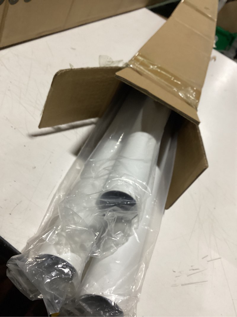 Condition photo showing Good Condition for mexau white tension curtain rods for windows 41-103 inches heavy duty tension rod adjustable curtain rods no drilling for bathroom living room outdoor patio hold up blackout curtains and non slip 41-103in-1 pack white